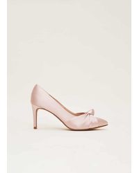 Phase Eight - Satin Knot Front Court Shoe - Lyst