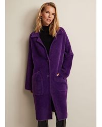 Phase Eight - 's Floressa Fluffy Knitted Coat - Lyst