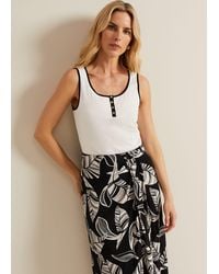 Phase Eight - Rylan Contrast Detail Vest Top - Lyst