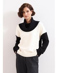 Phase Eight - Dara Chunky Colour Block Jumper - Lyst