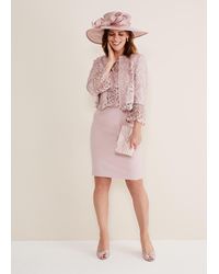 Phase Eight - 's Isabella Lace Midi Dress - Lyst