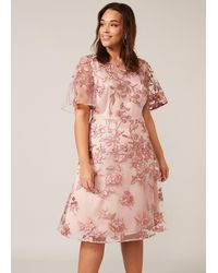 Phase Eight - Charlotte Embroidered Dress - Lyst