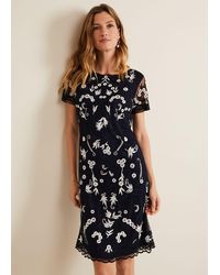 Phase Eight - 's Florisa Embroidered Dress - Lyst