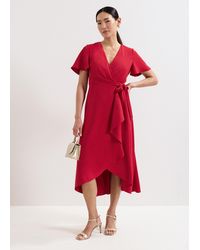 Phase Eight - Julissa Wrap Midi Dress - Lyst