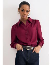 Phase Eight - Uma Lace Trim Long Sleeve Shirt - Lyst