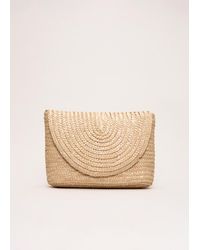 Phase Eight - Straw Clutch Bag - Lyst