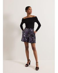 Phase Eight - Adina Sequin Short - Lyst