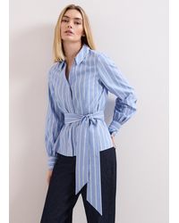 Phase Eight - Dakota Tie Waist Stripe Shirt - Lyst