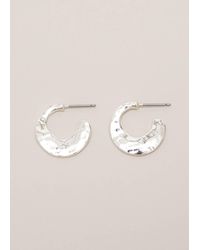 Phase Eight - Irregular Mini Flat Hoops - Lyst