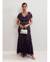 Phase Eight - Petite Kaida Beaded Maxi Dress - Lyst