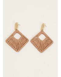 Phase Eight - 's Woven Square Drop Earrings - Lyst