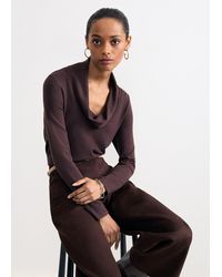 Phase Eight - Lottie Cowl Neck Knit - Lyst