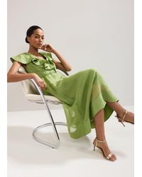 Phase Eight - Annette Frill Midi Dress - Lyst