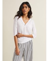 Phase Eight - 's Leah Linen Top - Lyst