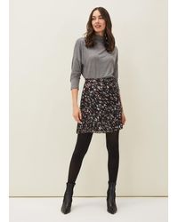 Phase Eight - Kayley Abstract Print Mini Skirt - Lyst