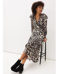 Phase Eight - Chelsie Leopard Wrap Dress - Lyst