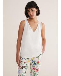 Phase Eight - Bellamy Satin Sleeveless Top - Lyst