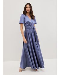 Phase Eight - Elisa Lilca Satin Maxi Dress - Lyst