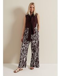 Phase Eight - Anna Printed Wide Leg Trouser - Lyst