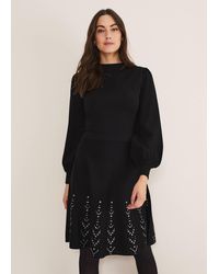 Phase Eight - 's Marley Metal Work Detail Knit Dress - Lyst