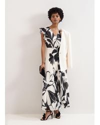 Phase Eight - Uma Floral Pleat Maxi Dress - Lyst