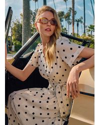 Phase Eight - Adele Polka Dot Shirt Midi Dress - Lyst