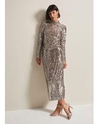 Phase Eight - Milani Sequin Pencil Midi Skirt - Lyst