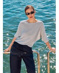 Phase Eight - Cristine Batwing Metallic Knitted Jumper - Lyst