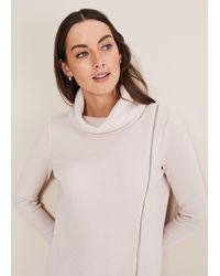 Phase Eight - Klara Longline Zip Detail Snuggle Top - Lyst