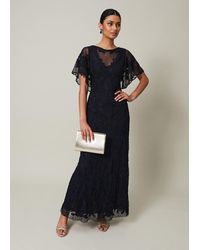 Phase Eight - Noelle Tapework Maxi Dress - Lyst