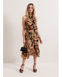 Phase Eight - Alma Printed Double Layer Dress - Lyst