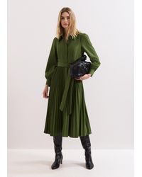 Phase Eight - Kelsie Shirt Pleated Midi Dress - Lyst