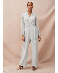 Phase Eight - Audrey Blouson Sleeve Jumpsuit - Lyst