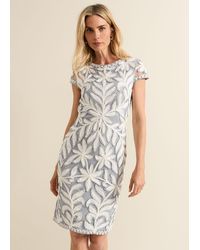 Phase Eight - Isobel Tapework Lace Fitted Dress - Lyst