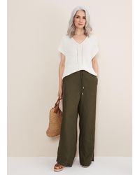 Phase Eight - Lolita Drawstring Linen Trouser - Lyst