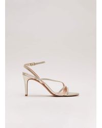 Phase Eight - Leather Barely There Strappy Sandal - Lyst