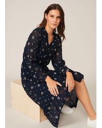 Phase Eight - 's Eve Embroidered Spot Dress - Lyst