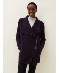 Phase Eight - Byanca Zip Knit Coat - Lyst