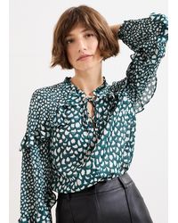 Phase Eight - Manon Frill Blouse - Lyst
