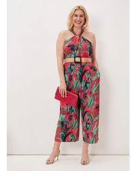 Phase Eight - Antonia Palm Print Jumpsuit - Lyst