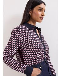 Phase Eight - Briar Geo Print Shirt - Lyst