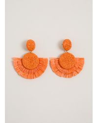 Phase Eight - Raffia Fan Earrings - Lyst