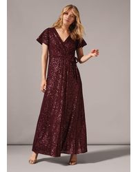 Phase Eight - 's Amily Sequin Wrap Dress - Lyst