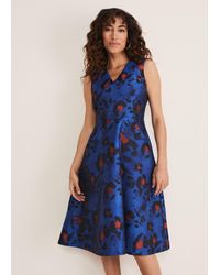 Phase Eight - Clarisse Print Jacquard Dress - Lyst