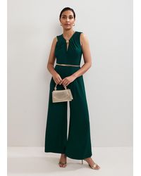 Phase Eight - Petite Alinda Jersey Trim Jumpsuit - Lyst