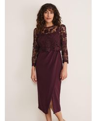 Phase Eight - Adeline Double Layer Lace Dress - Lyst
