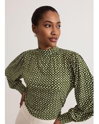Phase Eight - Esme High Neck Printed Top - Lyst