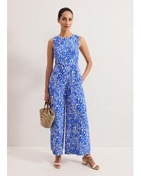 Phase Eight - Marta Petite Printed Jumpsuit - Lyst