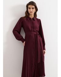 Phase Eight - Ren Pleated Shirt Midi Dress - Lyst