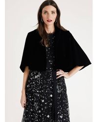 Phase Eight - Amalie Velvet Cape Jacket - Lyst